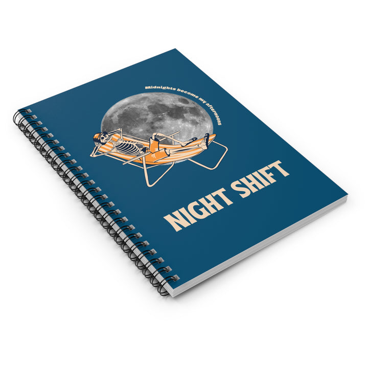 "Night Shift" Spiral Notebook - Ruled Line