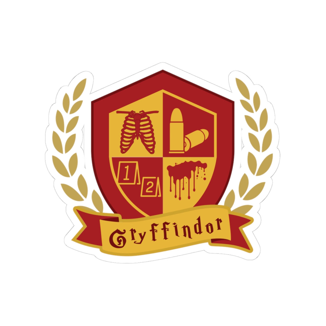 Crimson & Gold Forensic Valor Vinyl Adhesive Sticker