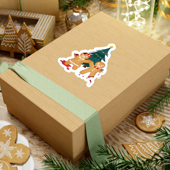 "Gingerbread Crime Scene" Vinyl Adhesive Sticker