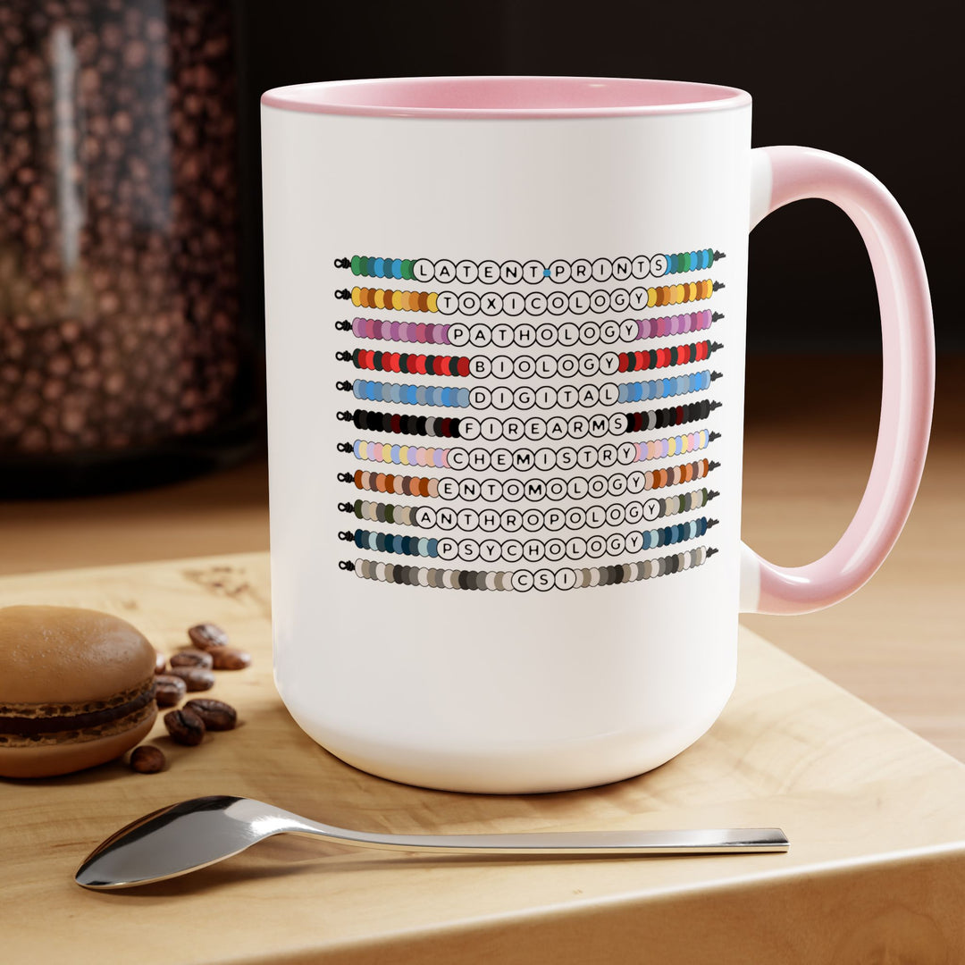 "Forensic Besties" Two-Tone Coffee Mug, 15oz