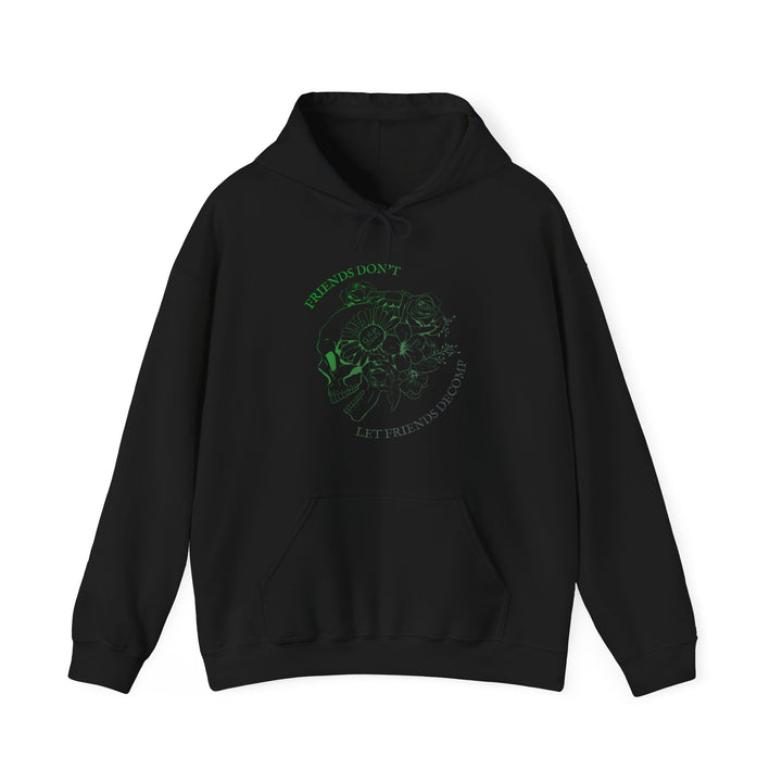 "Friends Don't Let Friends Decomp" Side Skull Unisex Heavy Blend™ Hooded Sweatshirt