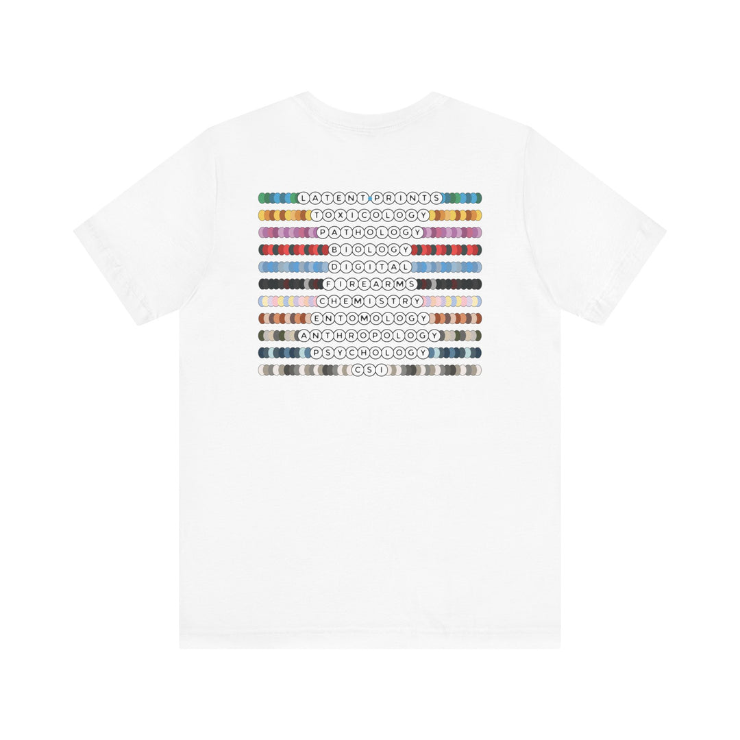 "Forensic Besties" Back Design Unisex Jersey Short Sleeve Tee