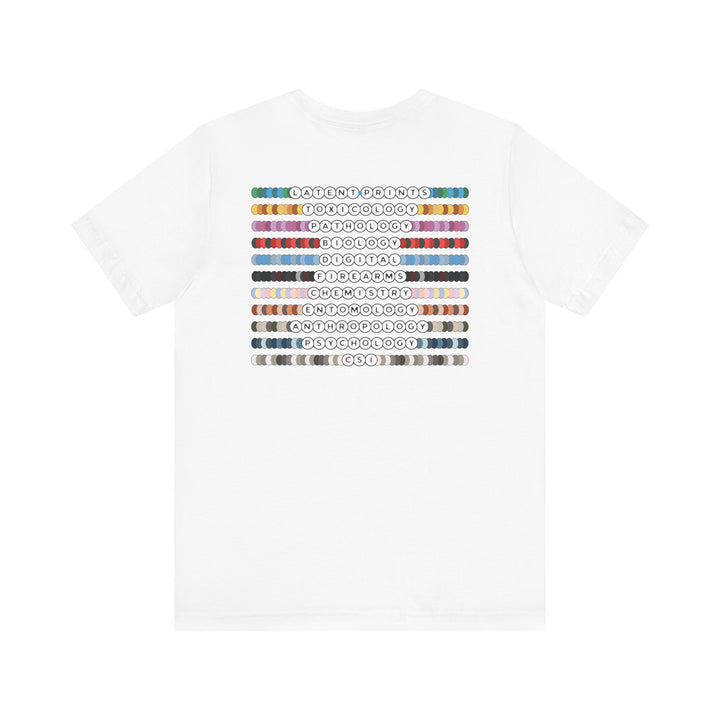 "Forensic Besties" Back Design Unisex Jersey Short Sleeve Tee