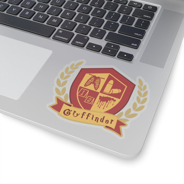 Crimson & Gold Forensic Valor Vinyl Adhesive Sticker