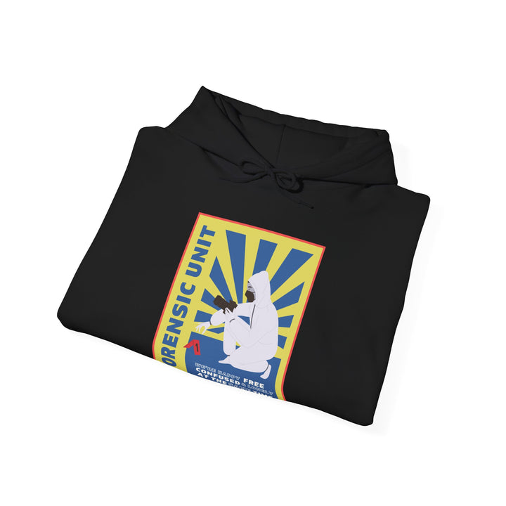 Forensic Unit "We're Happy..." Unisex Heavy Blend™ Hooded Sweatshirt