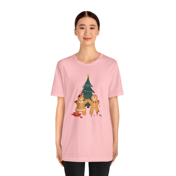 "Gingerbread Crime Scene" Unisex Jersey Short Sleeve Tee