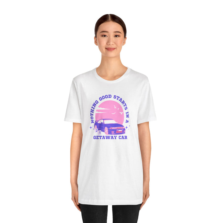 "Getaway Car" Unisex Jersey Short Sleeve Tee
