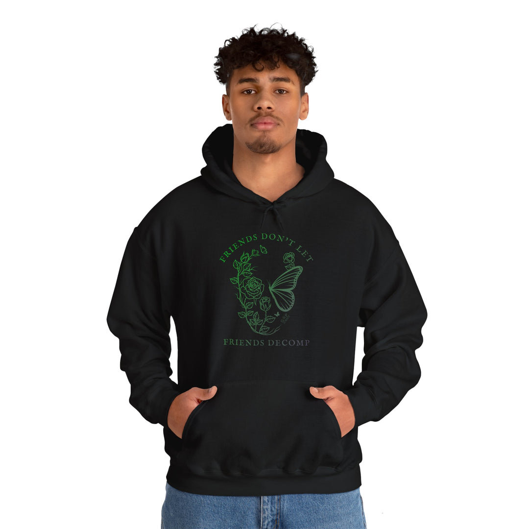 "Friends Don't Let Friends Decomp" Skull Unisex Heavy Blend™ Hooded Sweatshirt