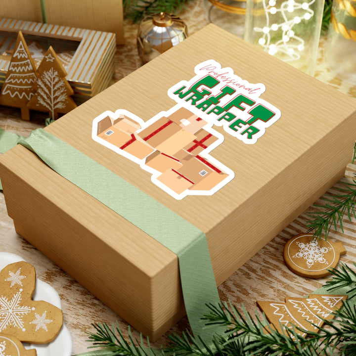 "Professional Gift Wrapper" Vinyl Adhesive Sticker