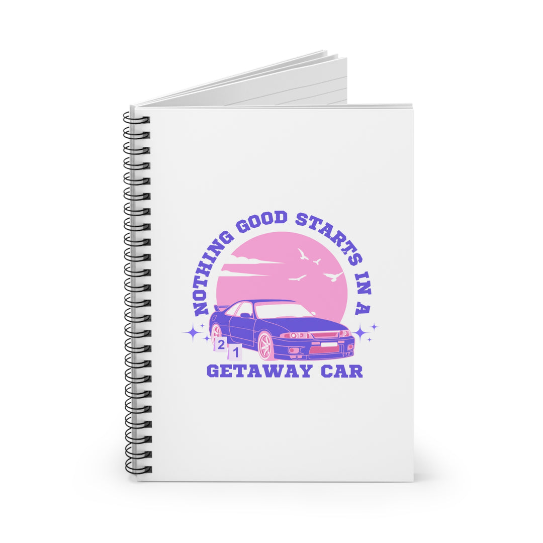 "Getaway Car" Spiral Notebook - Ruled Line