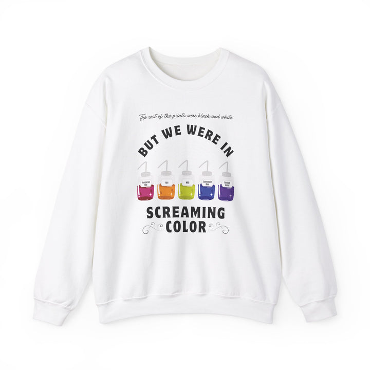 "Screaming Color" Forensic Latent Processing Reagents Unisex Heavy Blend™ Crewneck Sweatshirt