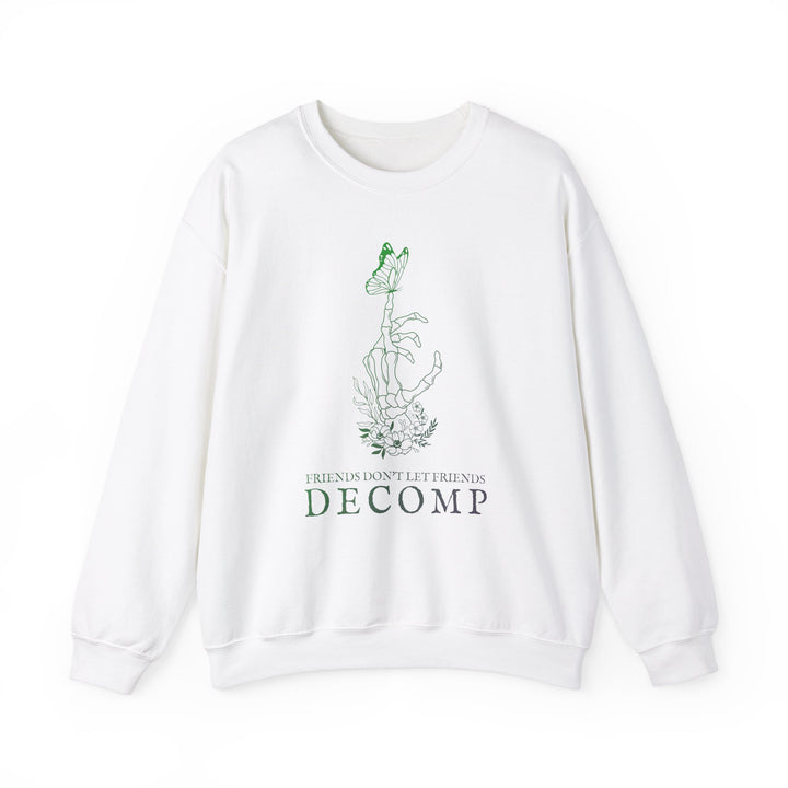 "Friends Don't Let Friends Decomp" Butterfly Unisex Heavy Blend™ Crewneck Sweatshirt