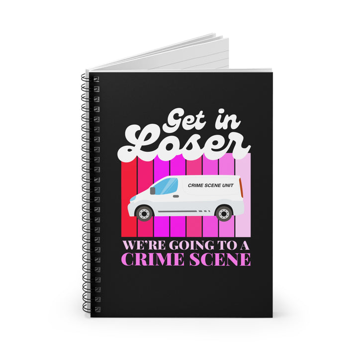 "Get in Loser" Spiral Notebook - Ruled Line