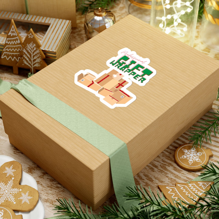 "Professional Gift Wrapper" Vinyl Adhesive Sticker