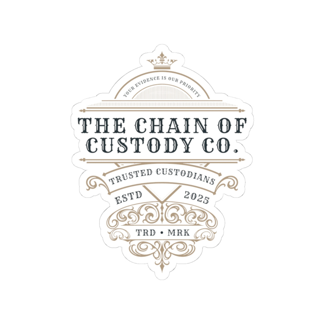 Chain of Custody Co. Vinyl Adhesive Sticker