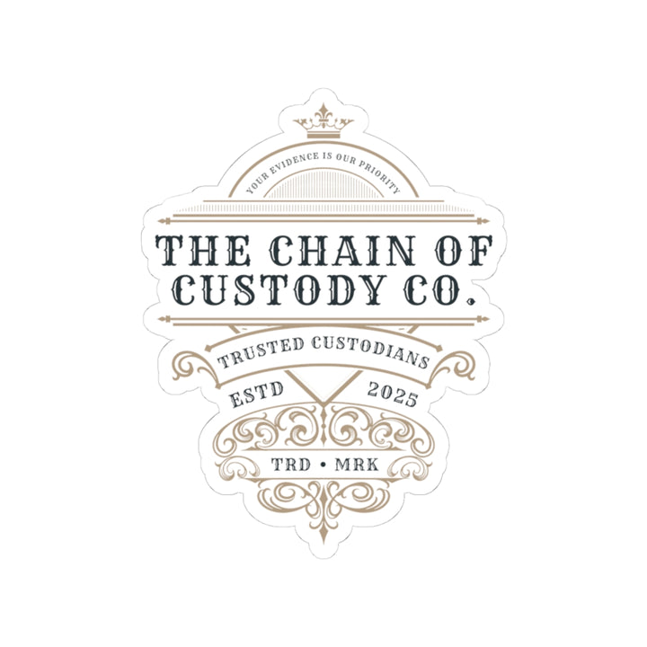 Chain of Custody Co. Vinyl Adhesive Sticker