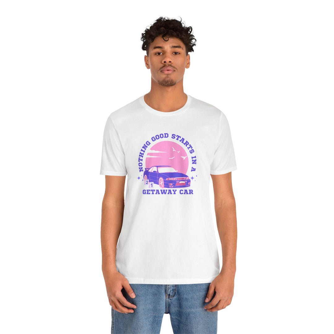 "Getaway Car" Unisex Jersey Short Sleeve Tee