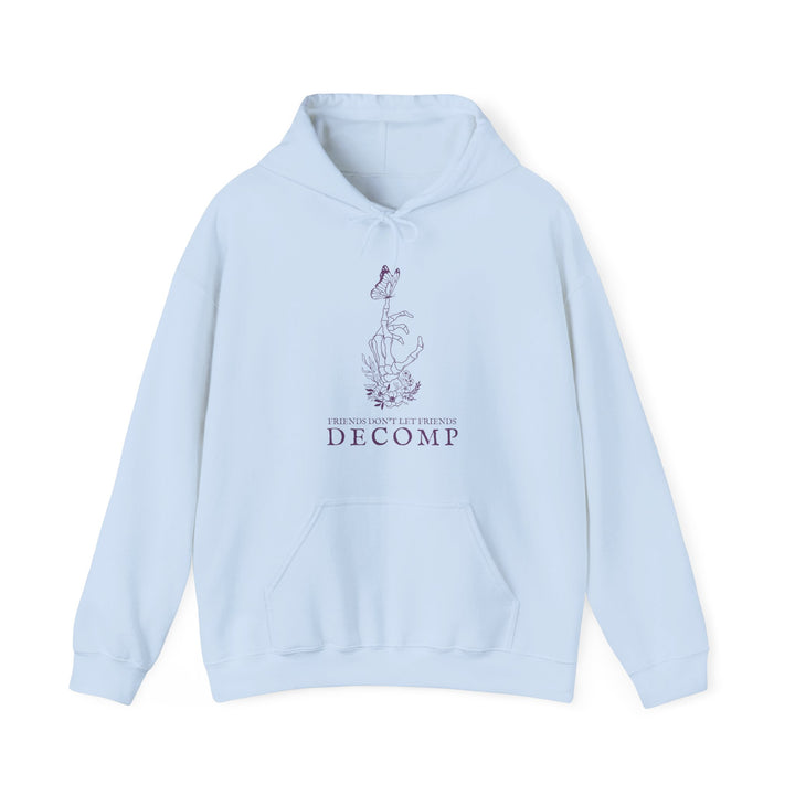 "Friends Don't Let Friends Decomp" Butterfly Unisex Heavy Blend™ Hooded Sweatshirt
