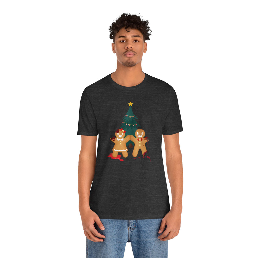 "Gingerbread Crime Scene" Unisex Jersey Short Sleeve Tee