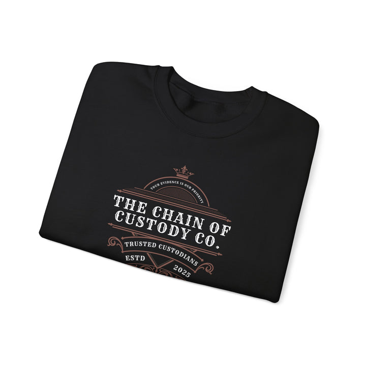 “Chain of Custody Co.” Unisex Heavy Blend™ Crewneck Sweatshirt