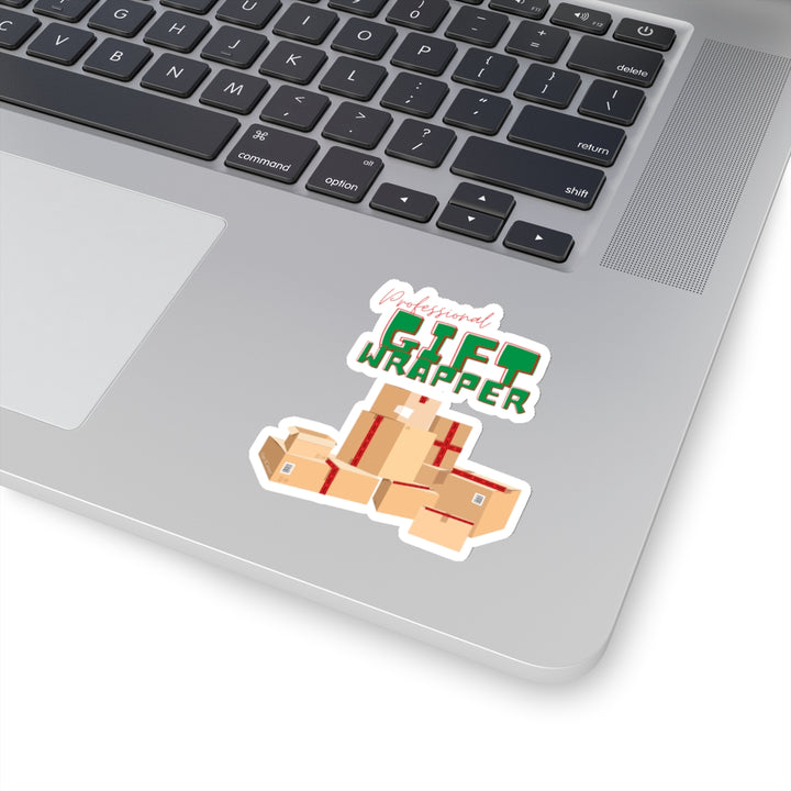 "Professional Gift Wrapper" Vinyl Adhesive Sticker