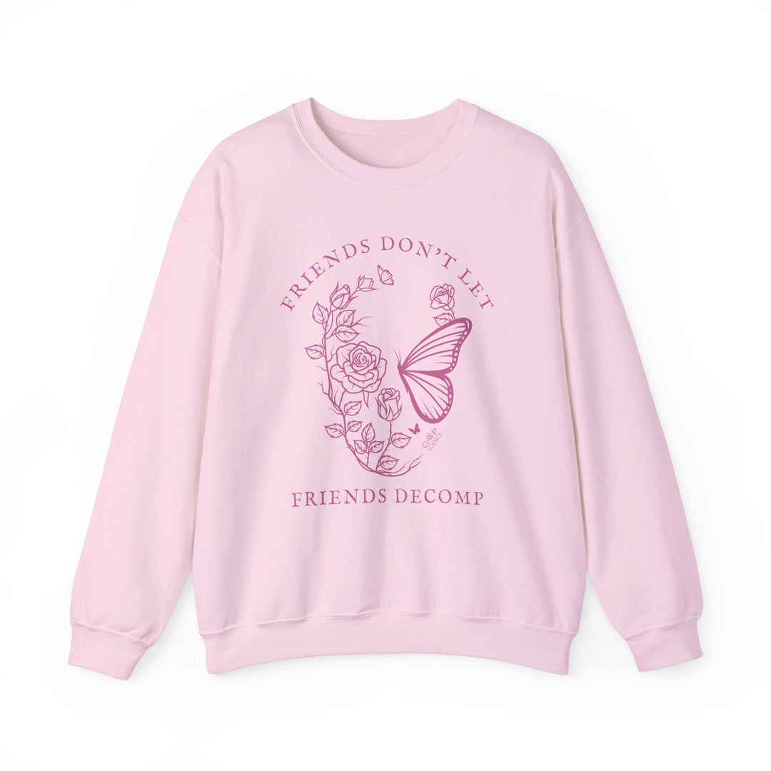 "Friends Don't Let Friends Decomp" Skull Unisex Heavy Blend™ Crewneck Sweatshirt