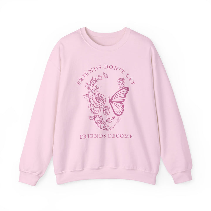 "Friends Don't Let Friends Decomp" Skull Unisex Heavy Blend™ Crewneck Sweatshirt