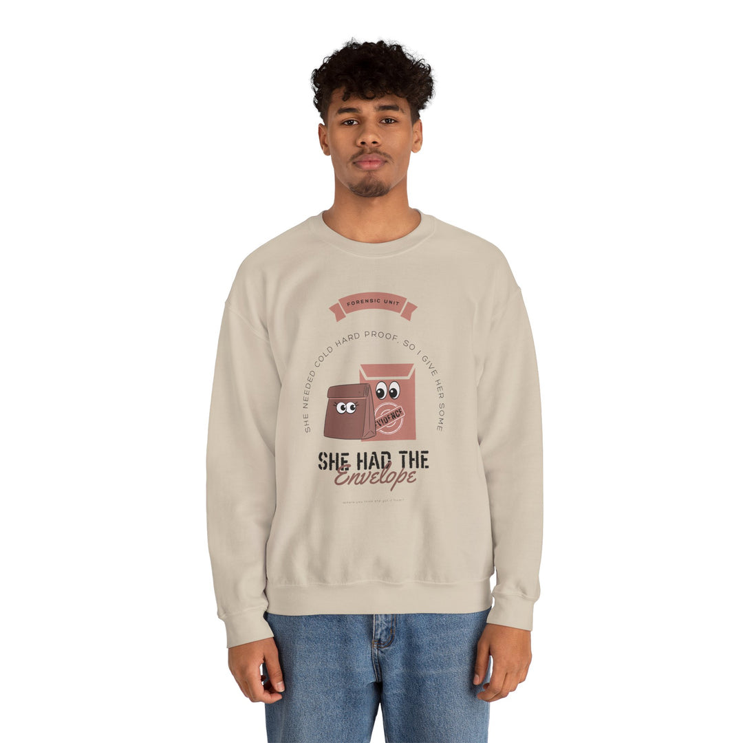 “She Had the Envelope” Unisex Heavy Blend™ Crewneck Sweatshirt