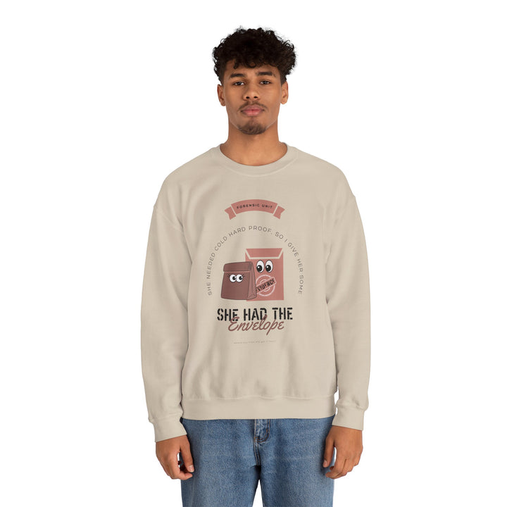 “She Had the Envelope” Unisex Heavy Blend™ Crewneck Sweatshirt