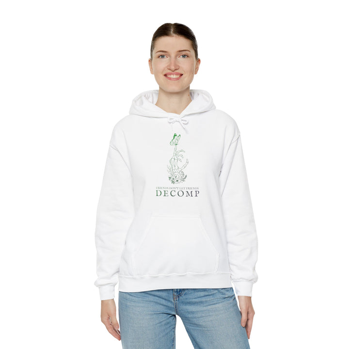 "Friends Don't Let Friends Decomp" Butterfly Unisex Heavy Blend™ Hooded Sweatshirt