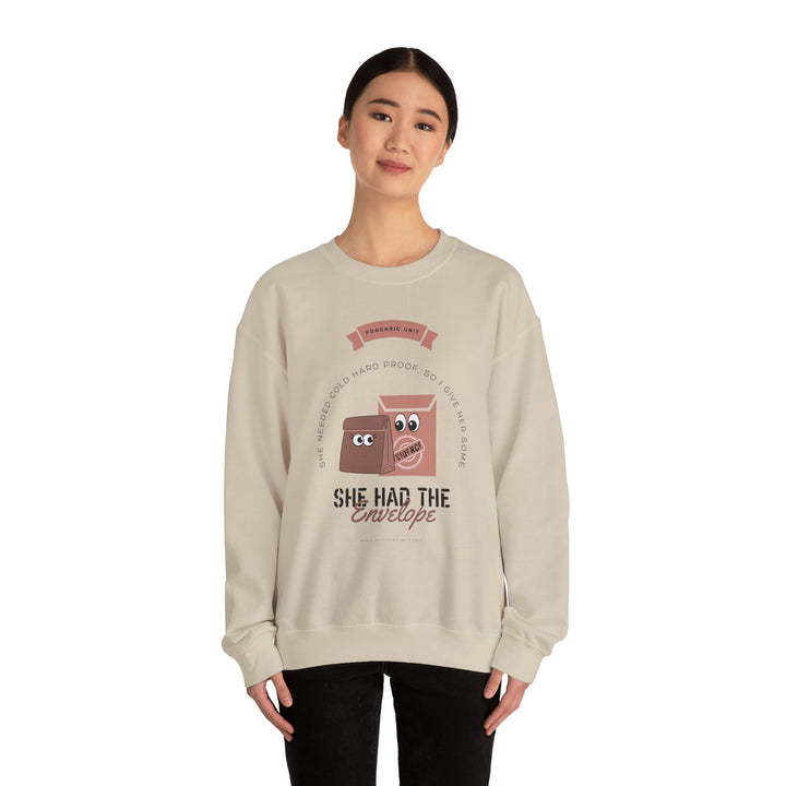 “She Had the Envelope” Unisex Heavy Blend™ Crewneck Sweatshirt