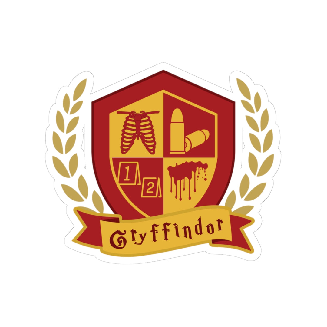 Crimson & Gold Forensic Valor Vinyl Adhesive Sticker