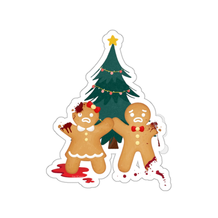 "Gingerbread Crime Scene" Vinyl Adhesive Sticker