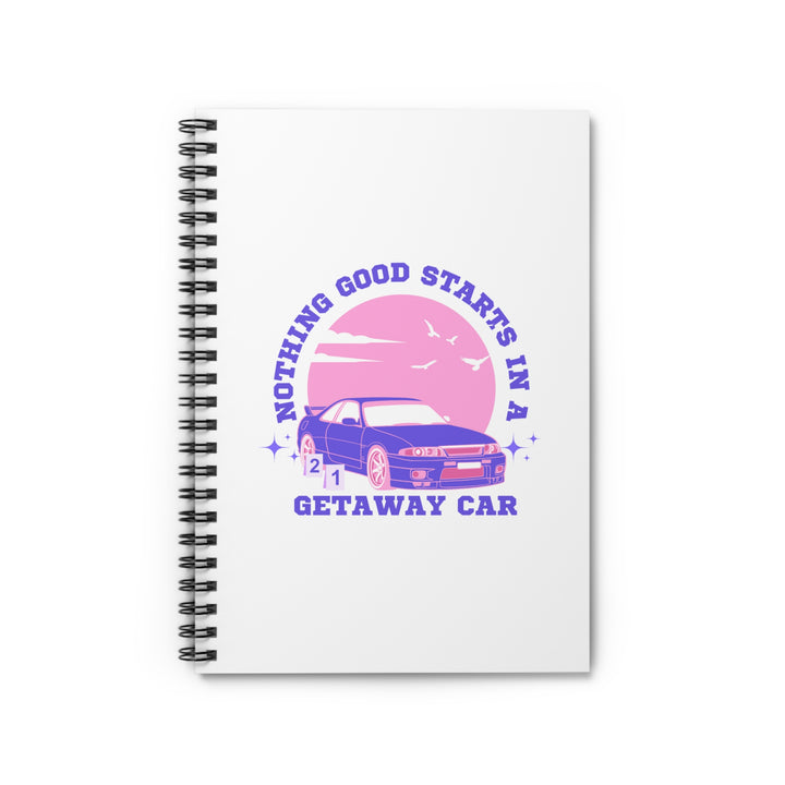 "Getaway Car" Spiral Notebook - Ruled Line