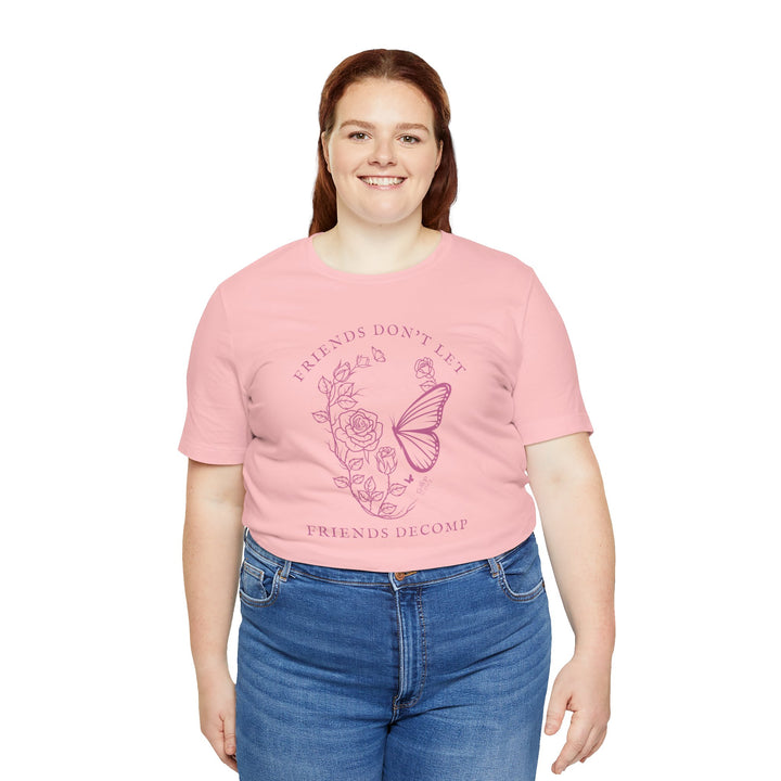 "Friends Don't Let Friends Decomp" Skull Unisex Cotton Short Sleeve Tee