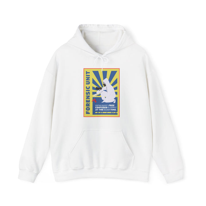 Forensic Unit "We're Happy..." Unisex Heavy Blend™ Hooded Sweatshirt
