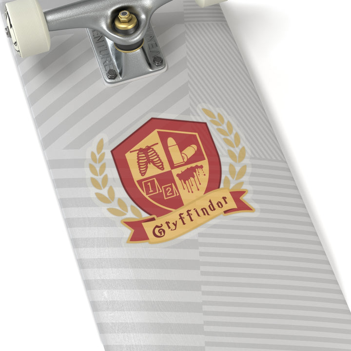 Crimson & Gold Forensic Valor Vinyl Adhesive Sticker