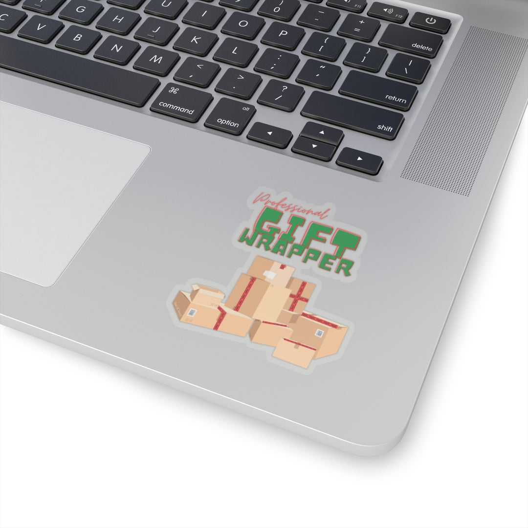 "Professional Gift Wrapper" Vinyl Adhesive Sticker