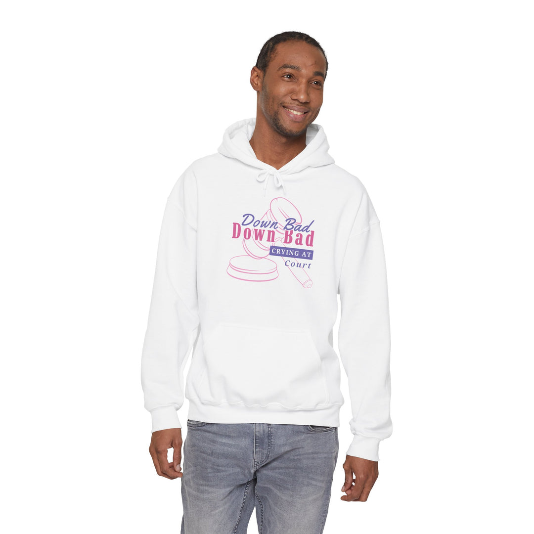 “Down Bad Crying at Court” Unisex Heavy Blend™ Hooded Sweatshirt