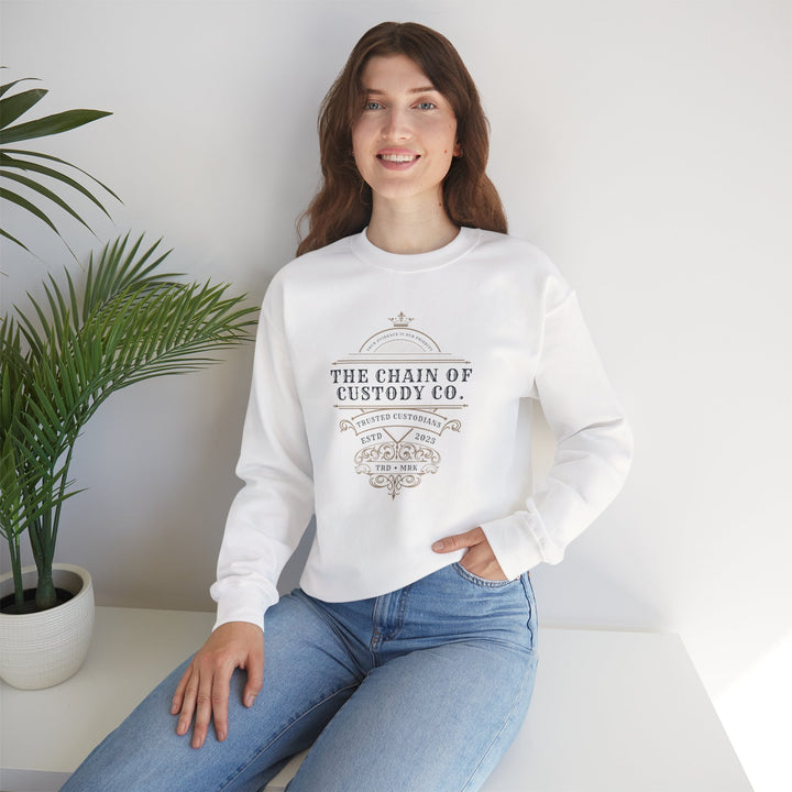 “Chain of Custody Co.” Unisex Heavy Blend™ Crewneck Sweatshirt