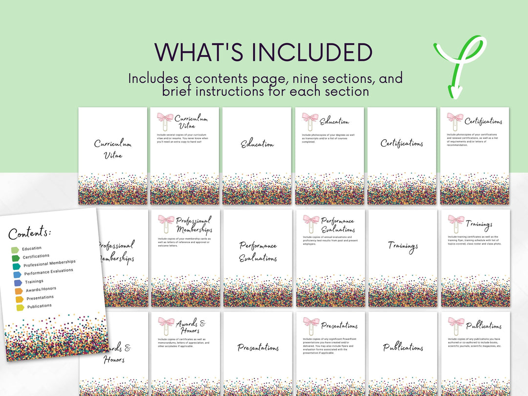 Confetti & Paperclips Boss Book Inserts