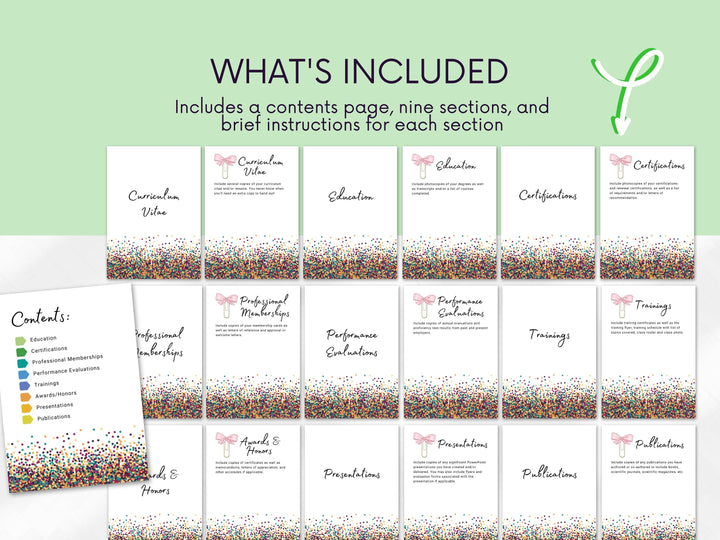 Confetti & Paperclips Boss Book Inserts