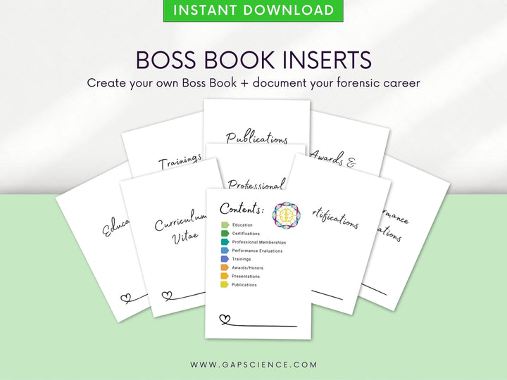 DNA on the Brain Boss Book Inserts
