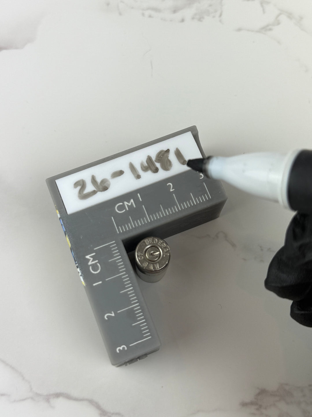 Fired Cartridge Case Evidence Scales - Set of 5